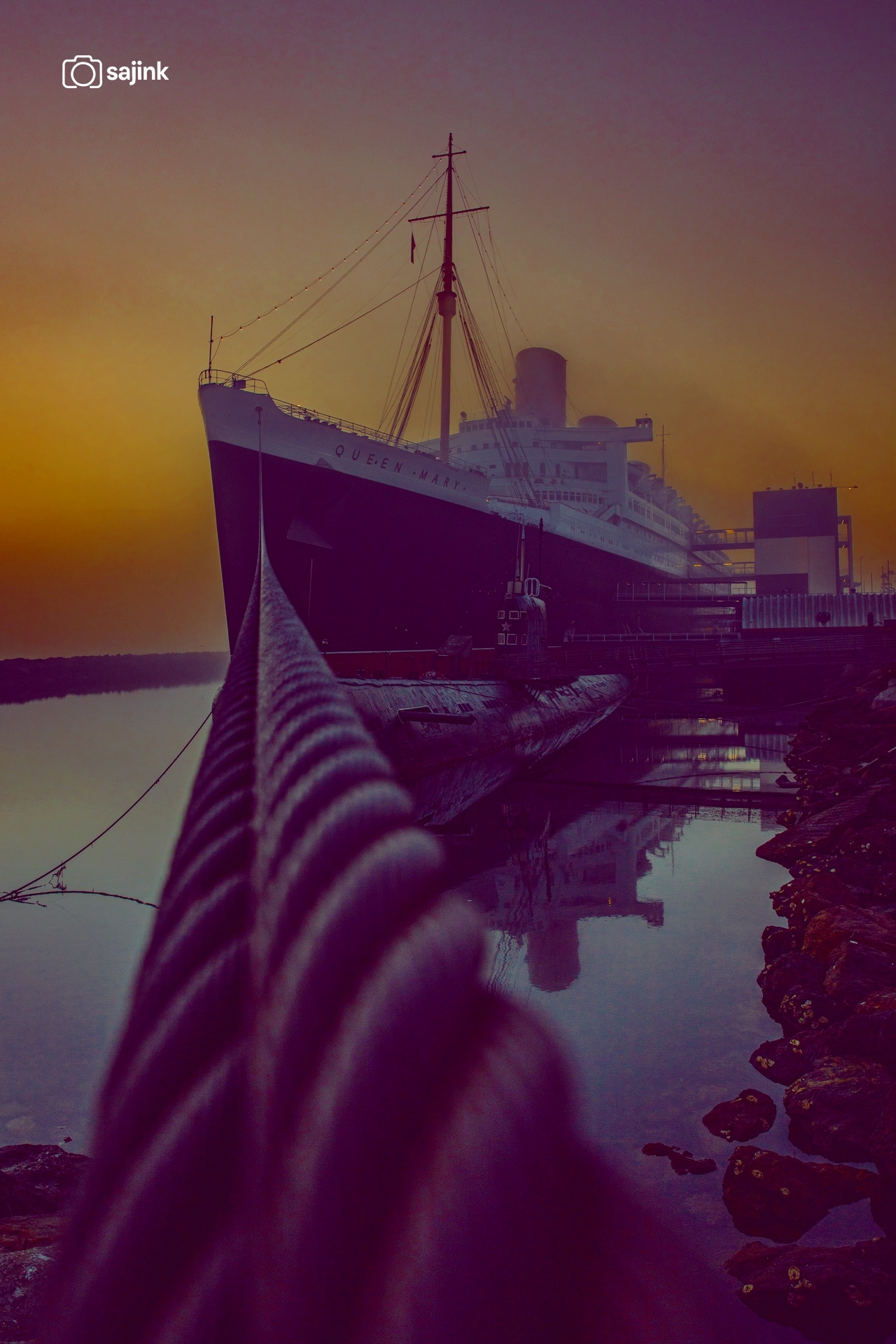 The Queen Mary, Long Beach, California